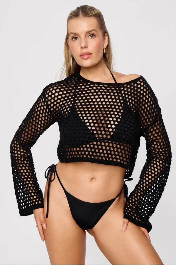 Crochet Long Sleeve Top