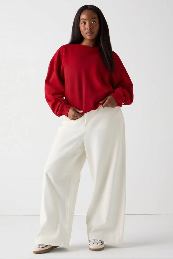 Cozy Fleece Crew Neck Sweatshirt
