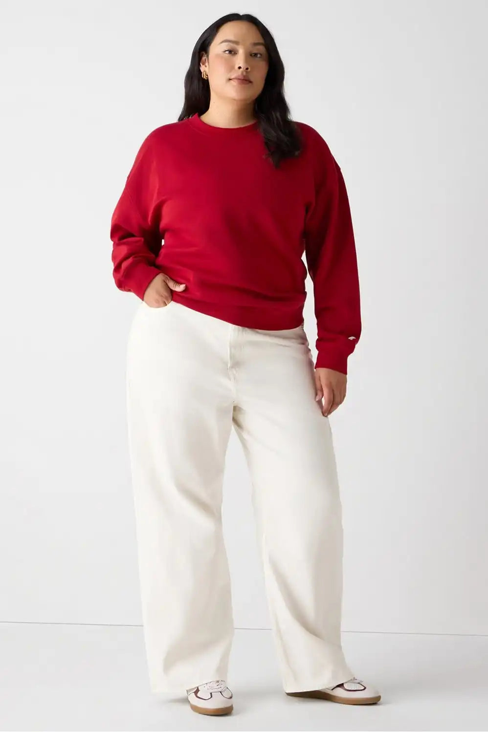 Cozy Fleece Crew Neck Sweatshirt