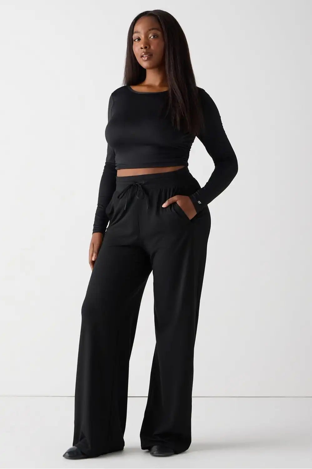 Whisper Crossover Long-Sleeve Top Secondary image