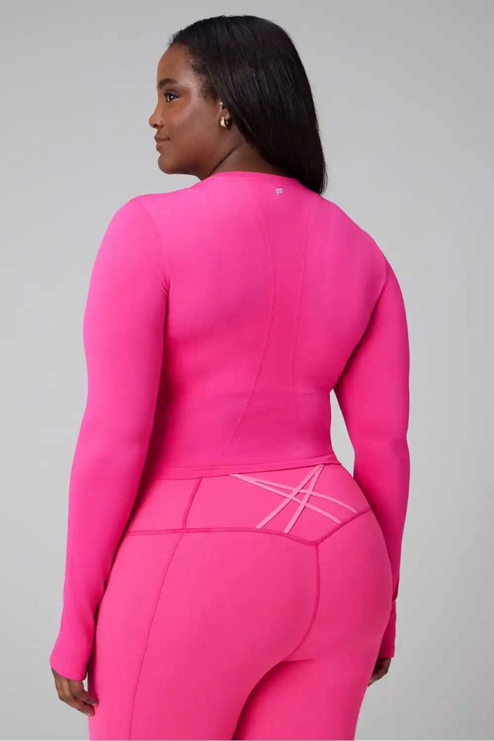 Feather Tech+ Cropped Long-Sleeve Top