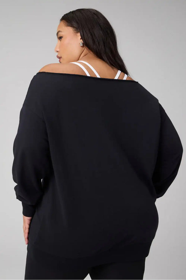 Year Round Terry Off Shoulder Tunic