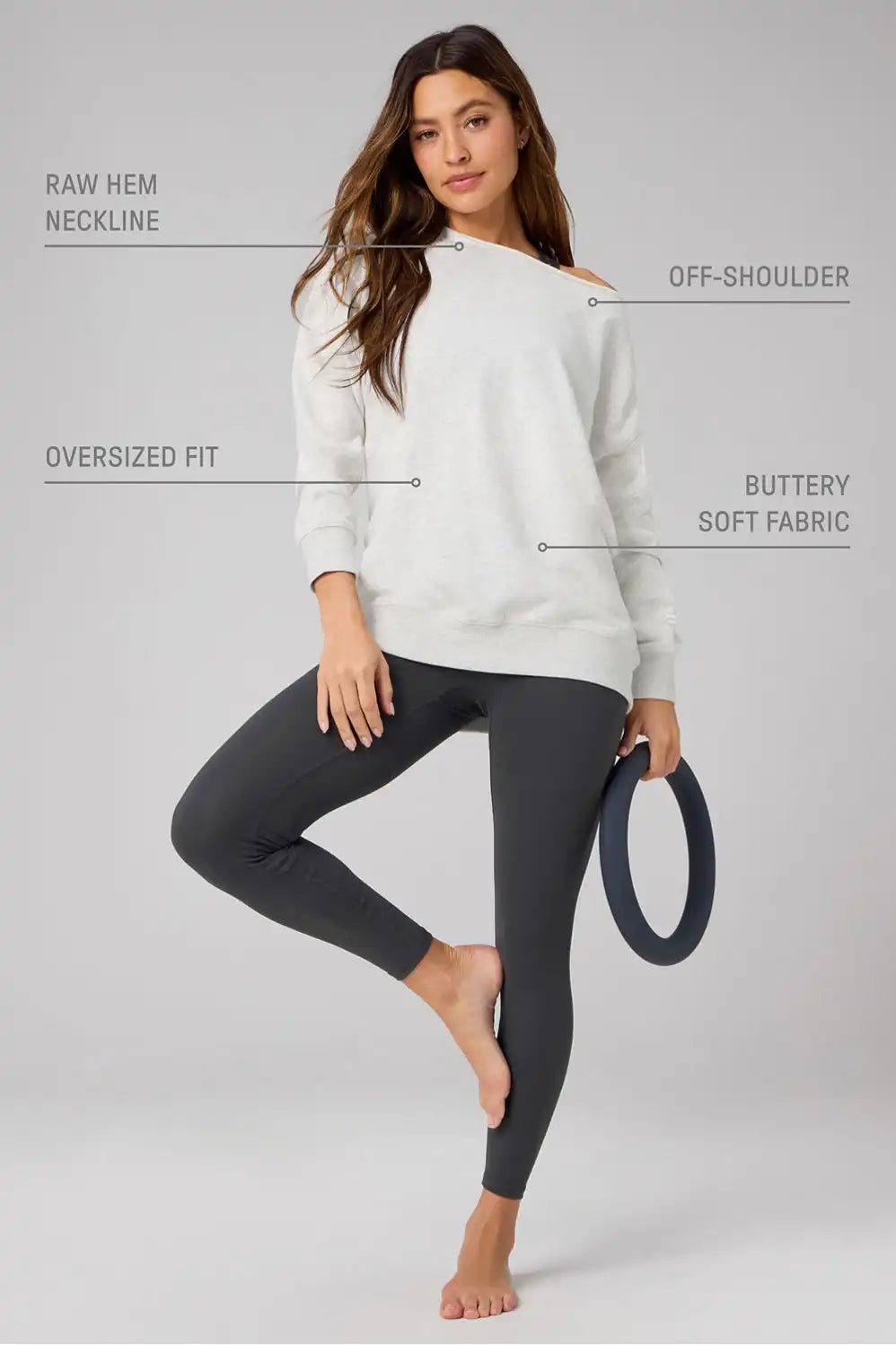 Year Round Terry Off Shoulder Tunic