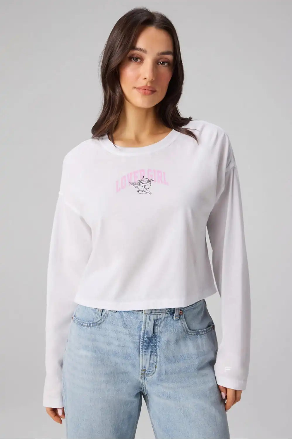 100% Cotton Boxy Long-Sleeve Tee