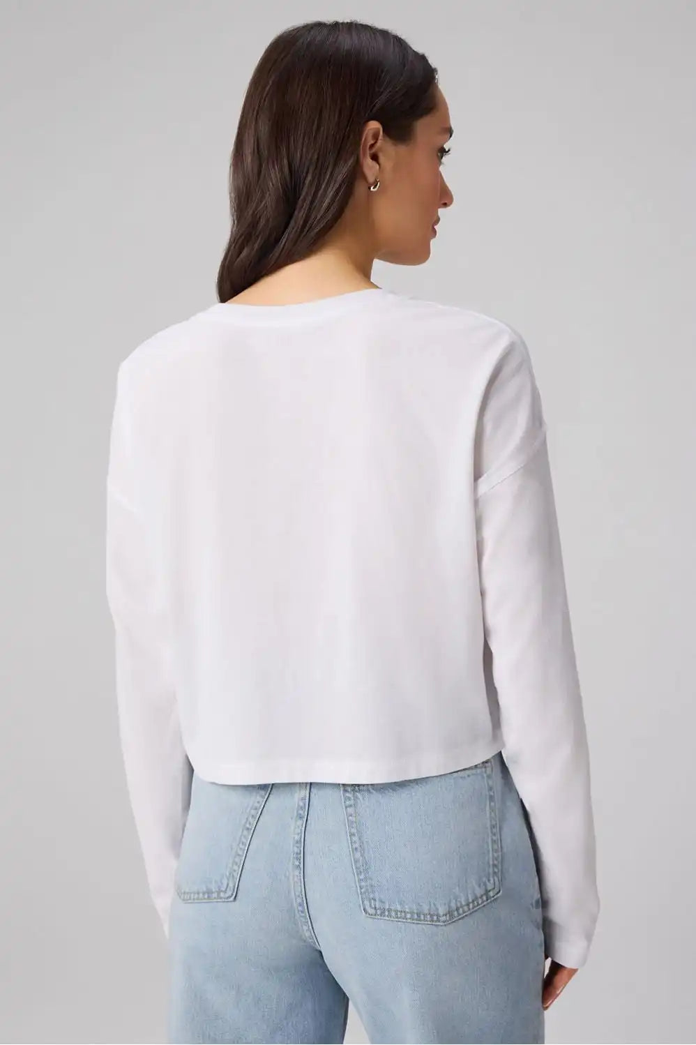 100% Cotton Boxy Long-Sleeve Tee Secondary image