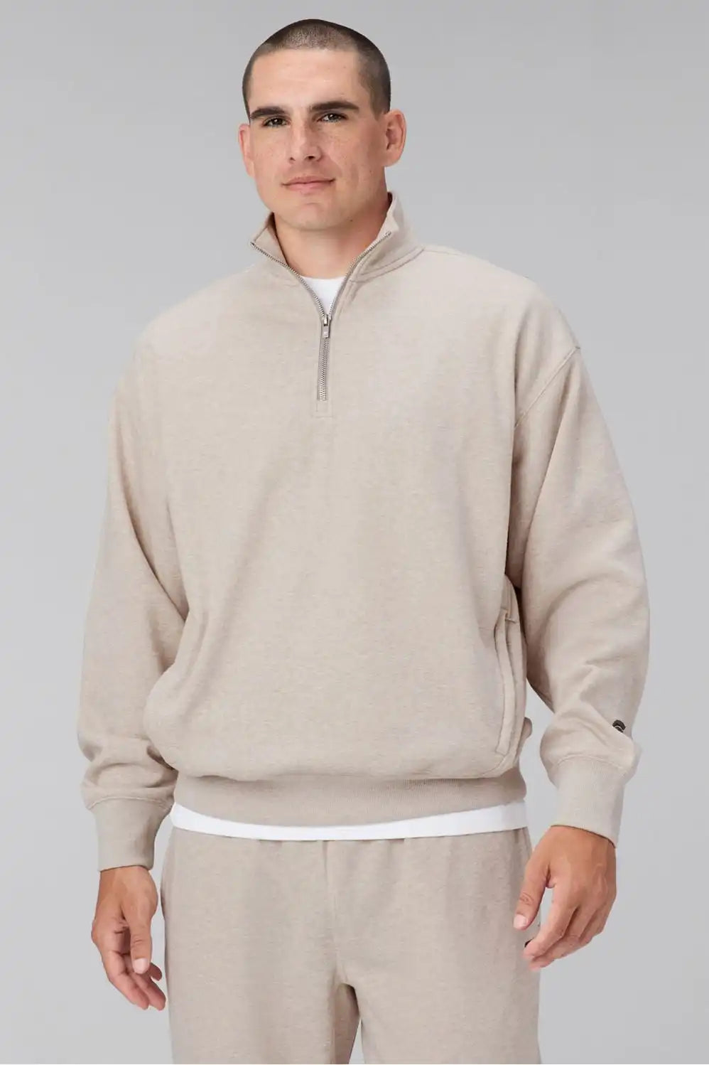 The Go-To Oversized Quarter Zip Main image