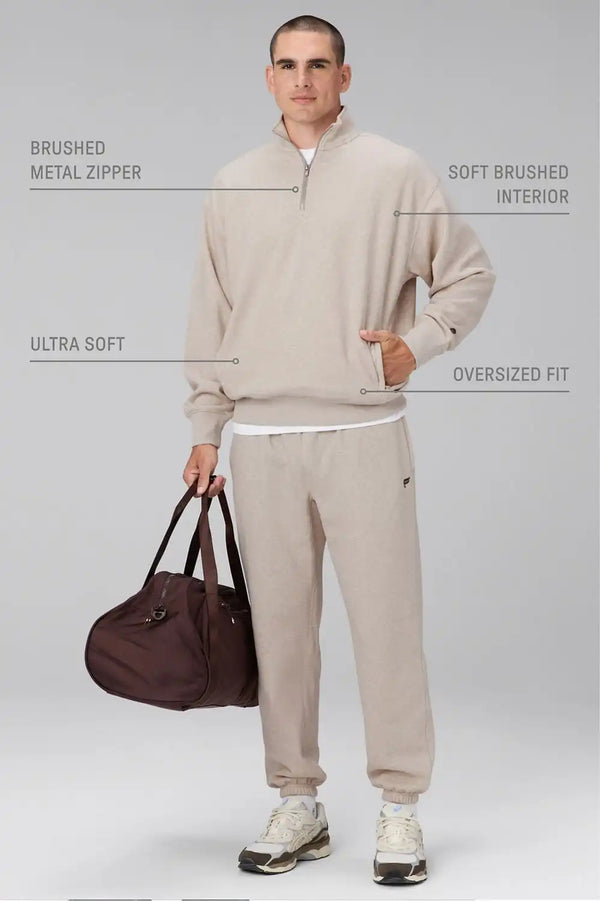 The Go-To Oversized Quarter Zip