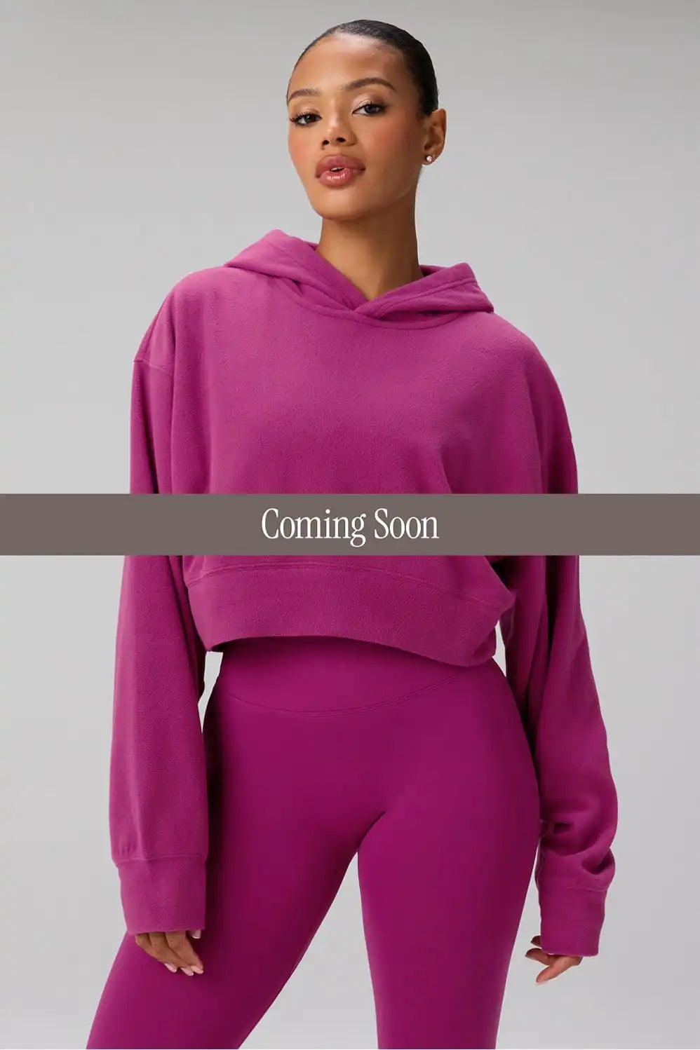 Polar Fleece Cropped Hoodie Main image