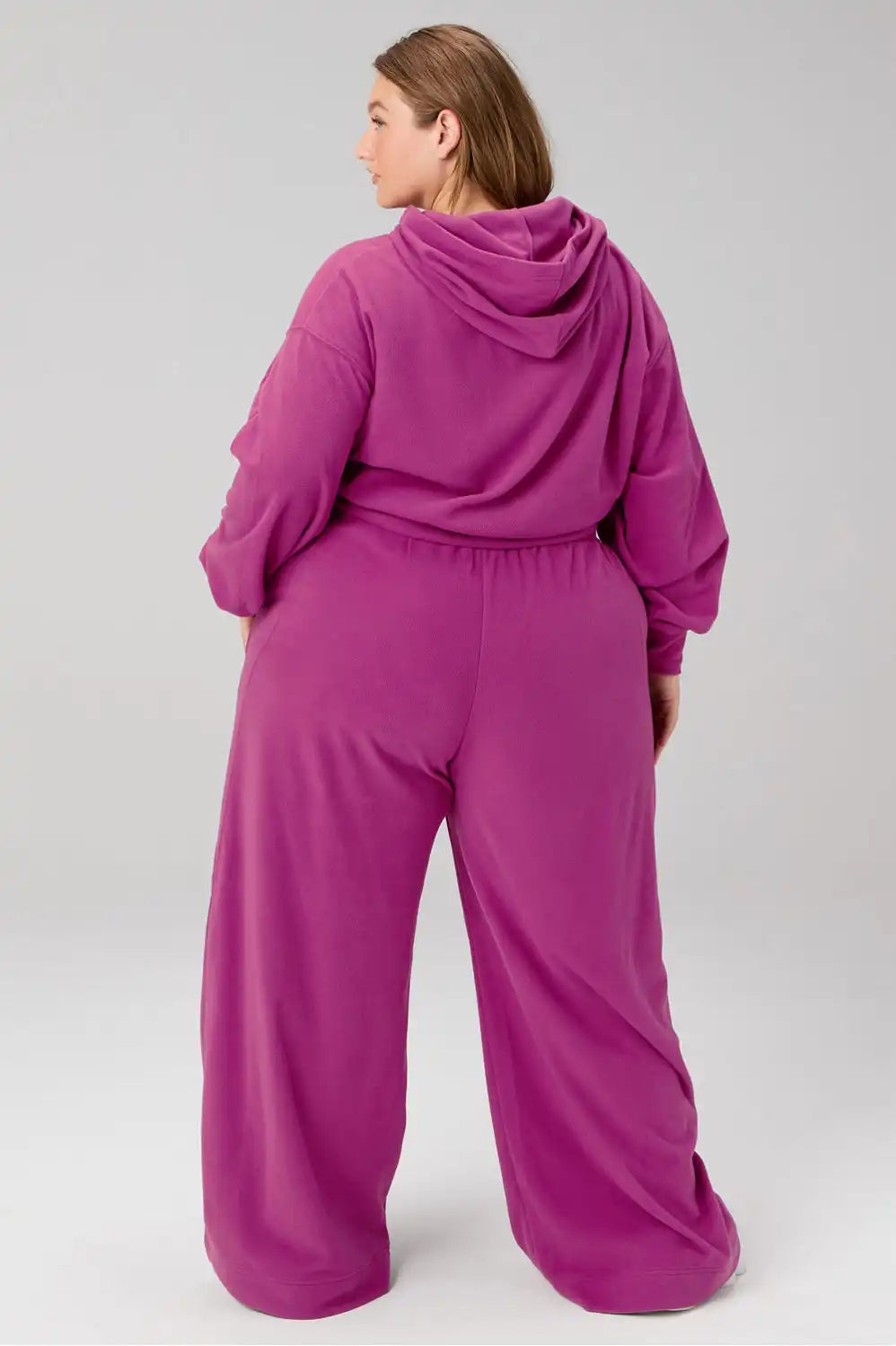 Polar Fleece Cropped Hoodie