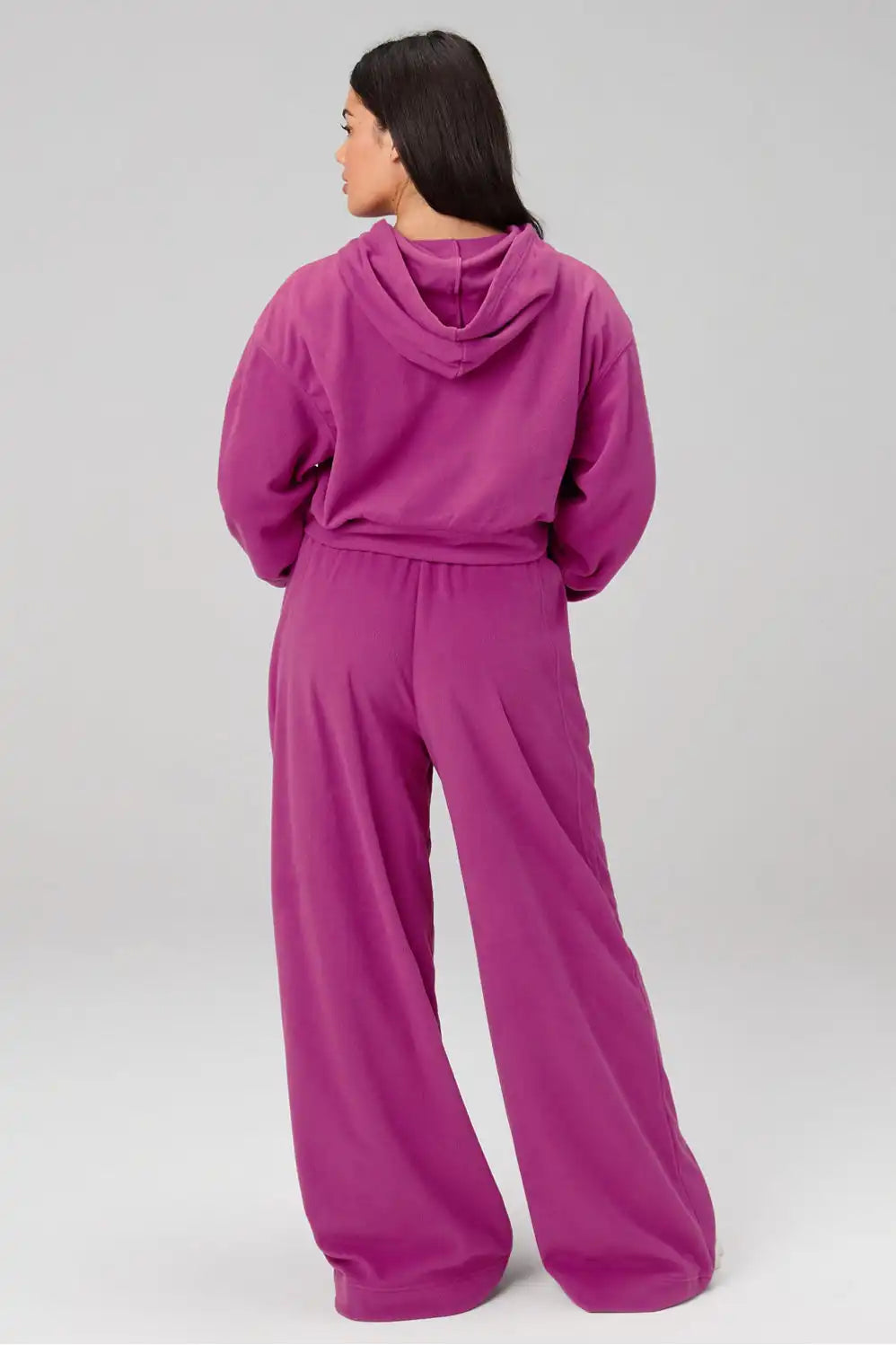 Polar Fleece Cropped Hoodie