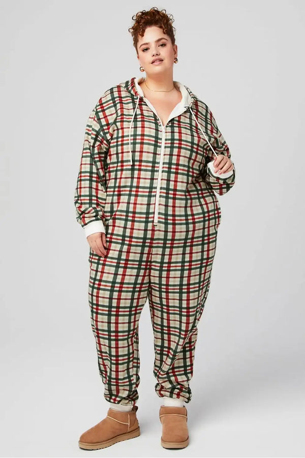 Cozy Fleece Hooded Onesie