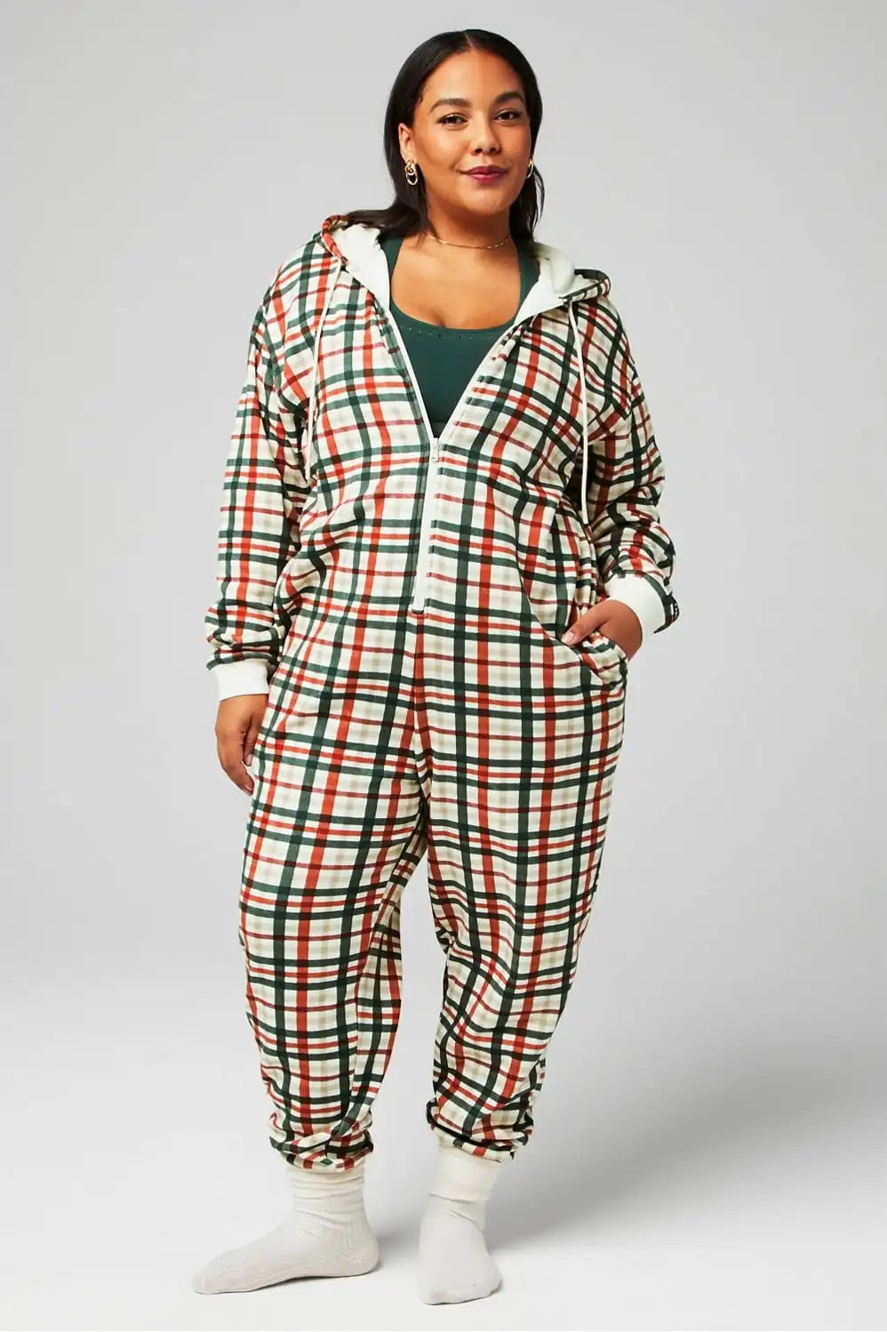 Cozy Fleece Hooded Onesie
