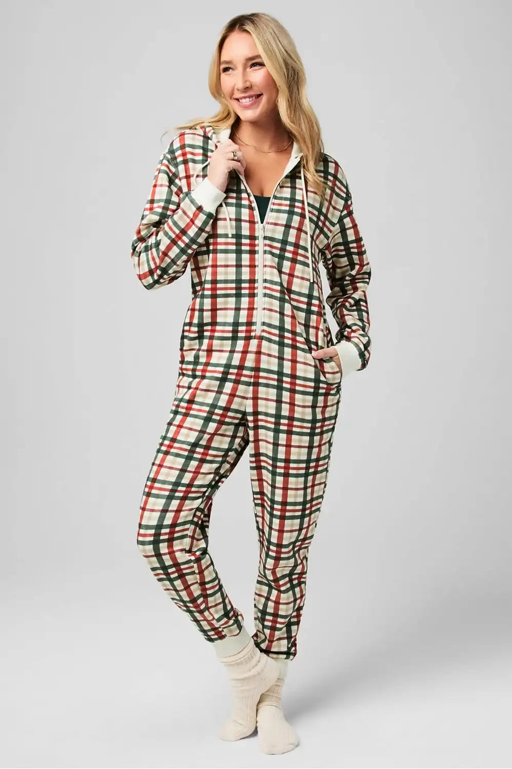 Cozy Fleece Hooded Onesie Main image