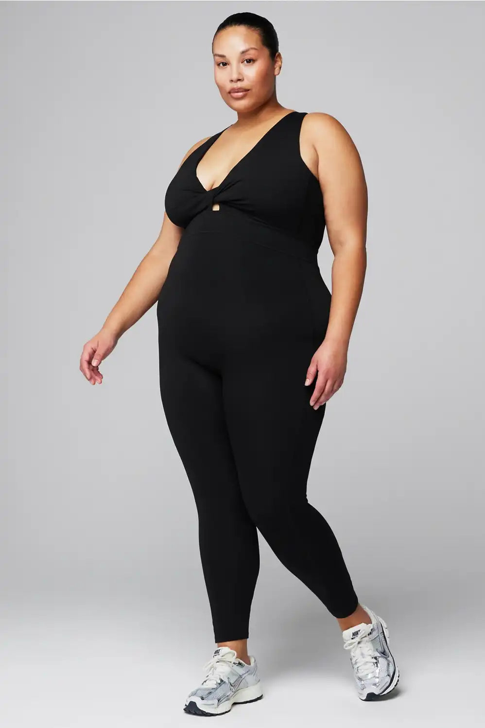 Oasis Twist Front Pocket 7/8 Jumpsuit