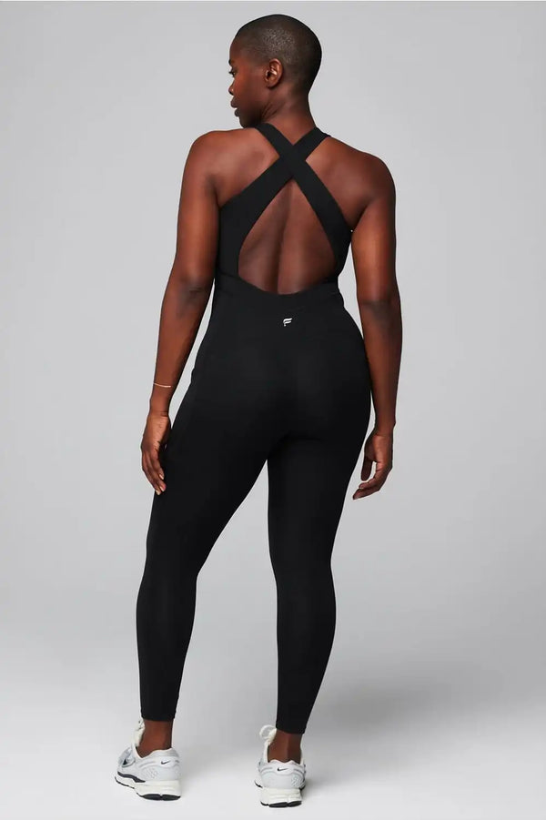 Oasis Twist Front Pocket 7/8 Jumpsuit