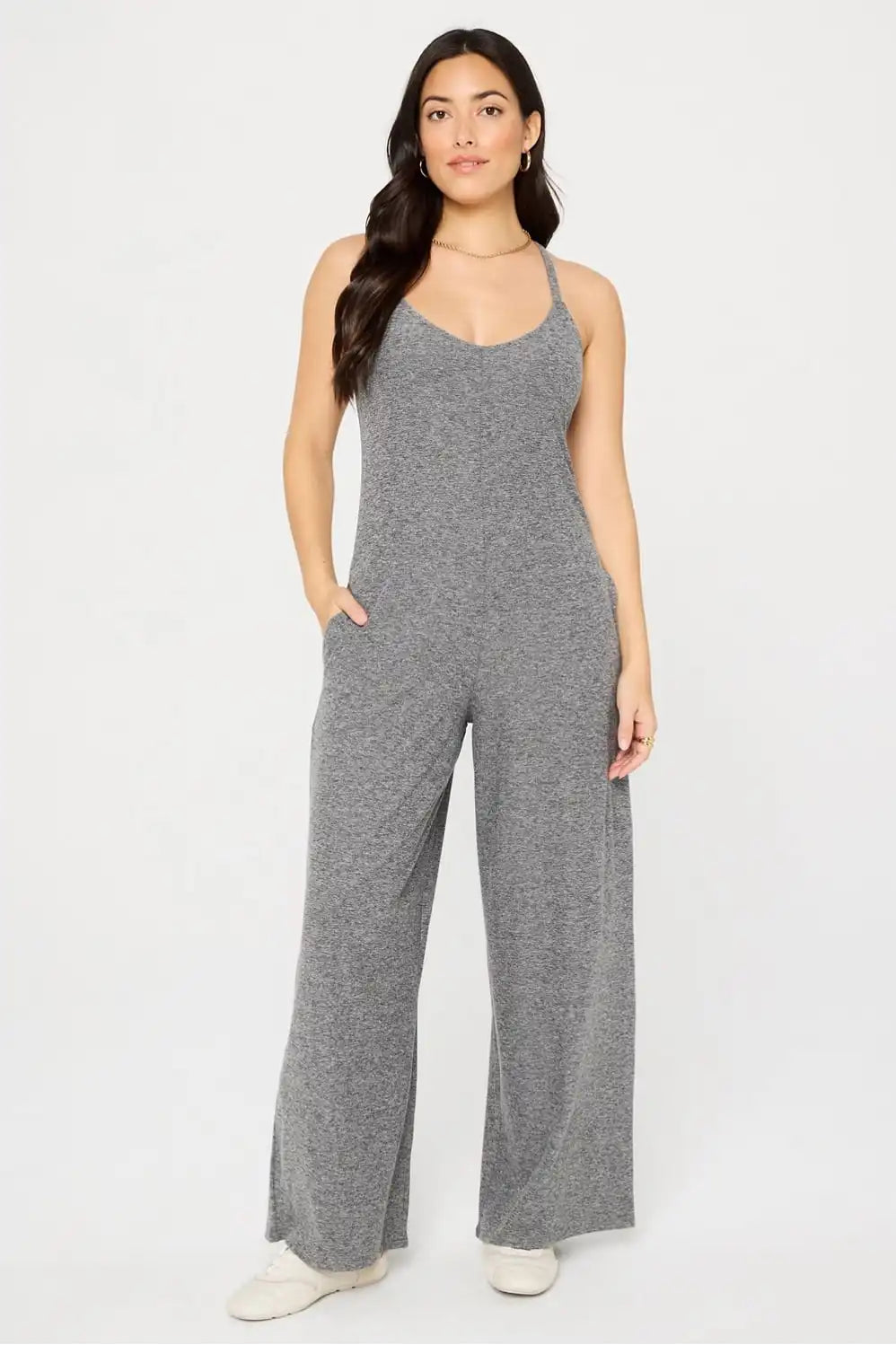 Cloud Jersey Wide Leg Onesie