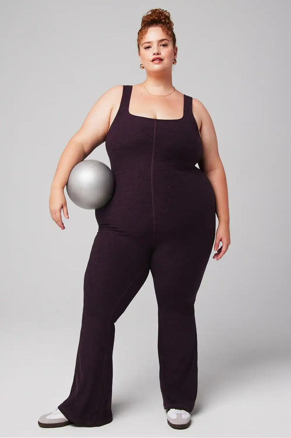 HeatherFlex Kick Flare Jumpsuit