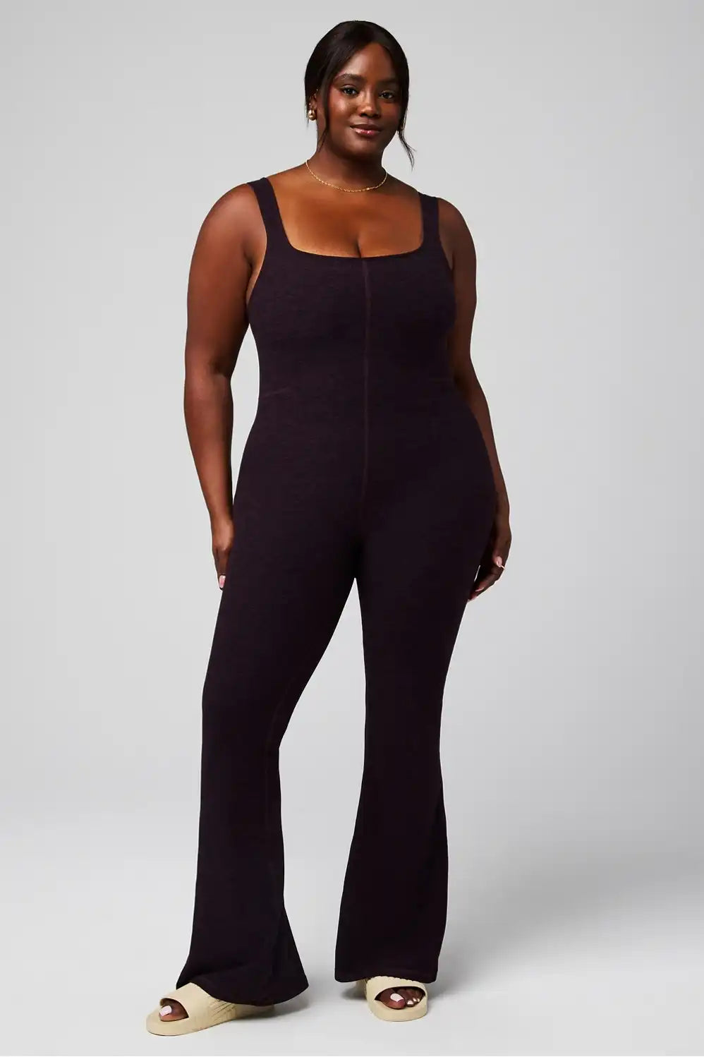 HeatherFlex Kick Flare Jumpsuit