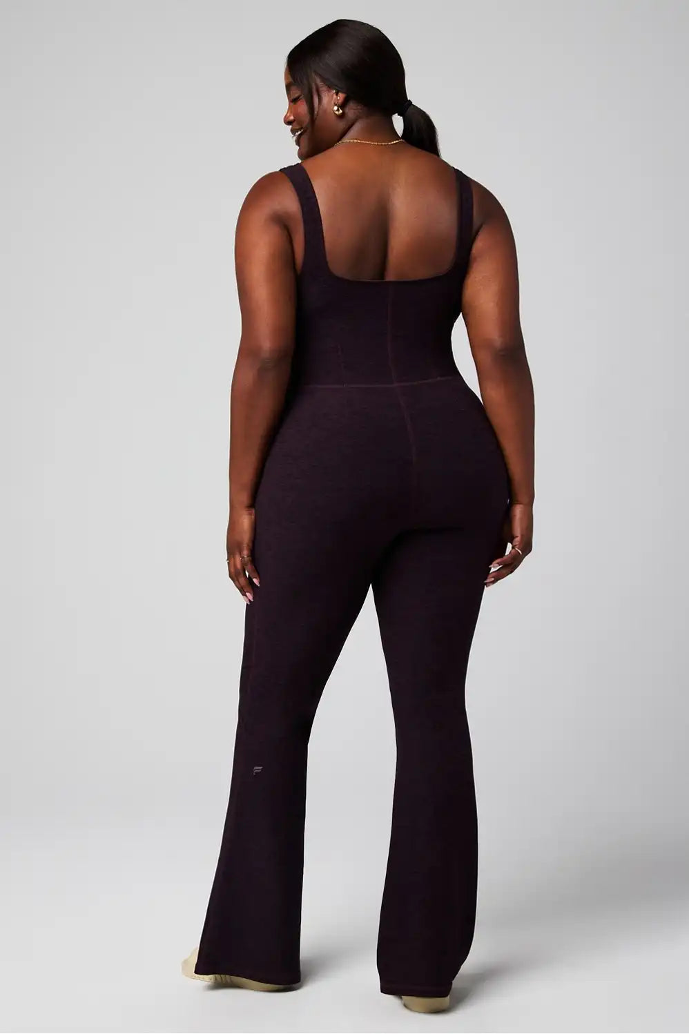 HeatherFlex Kick Flare Jumpsuit