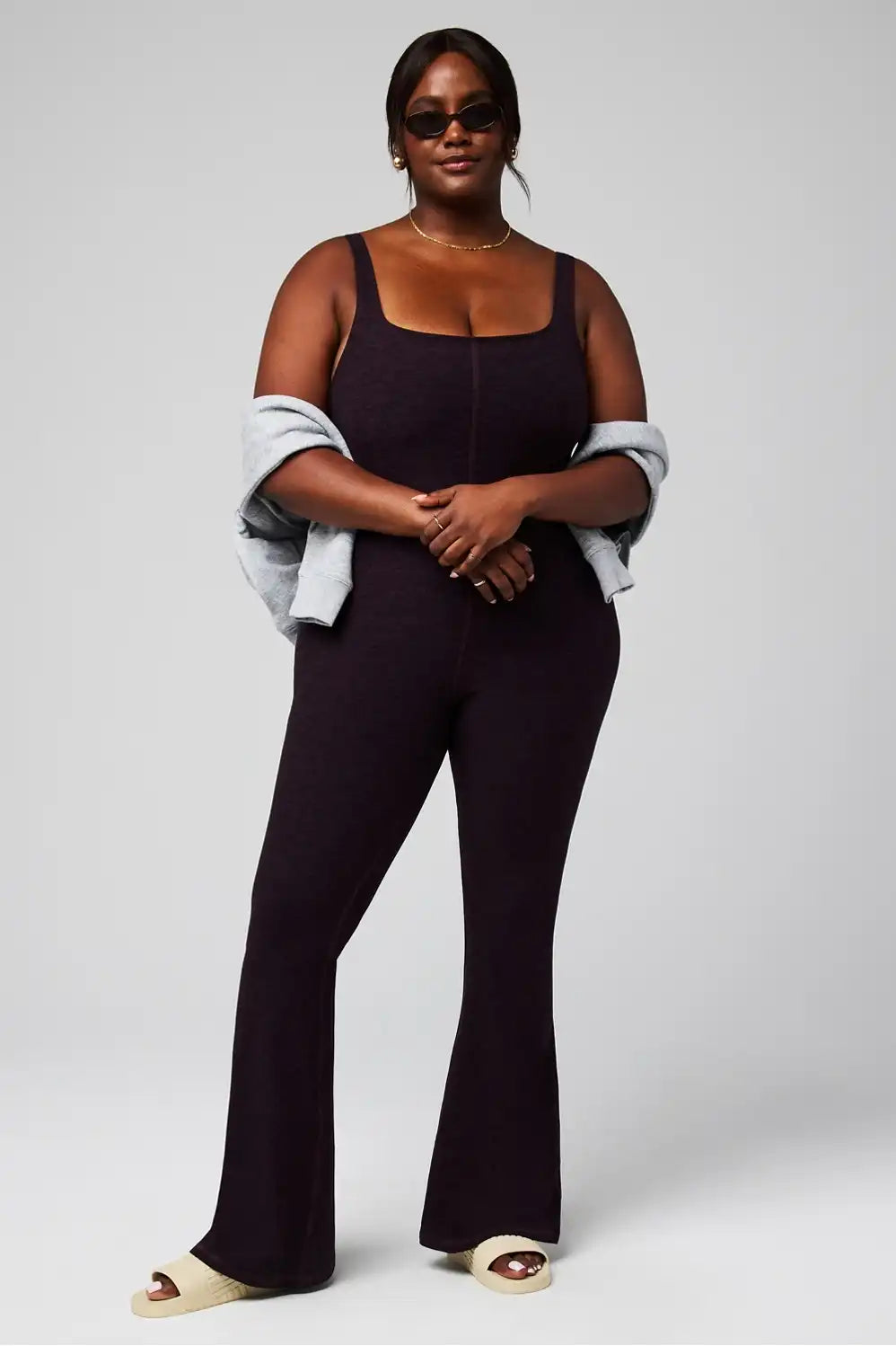 HeatherFlex Kick Flare Jumpsuit