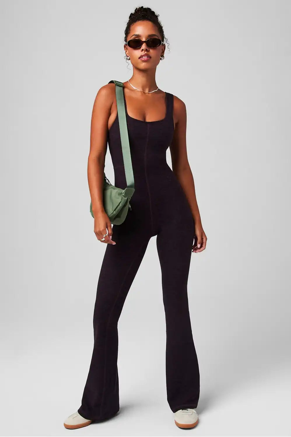 HeatherFlex Kick Flare Jumpsuit
