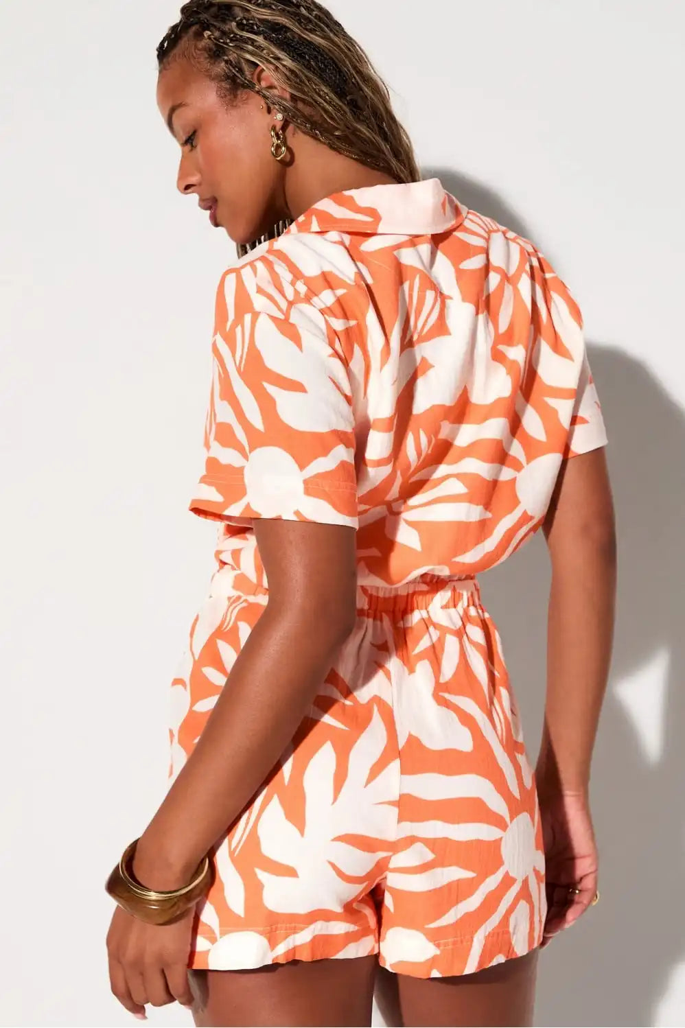 Cotton Voile Short Onesie Secondary image