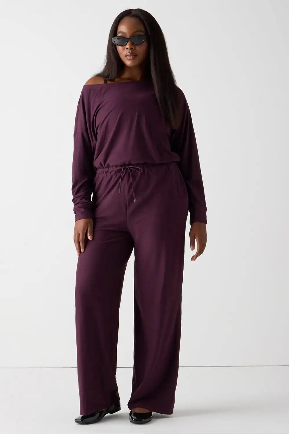 Cloud Jersey Off Shoulder Onesie