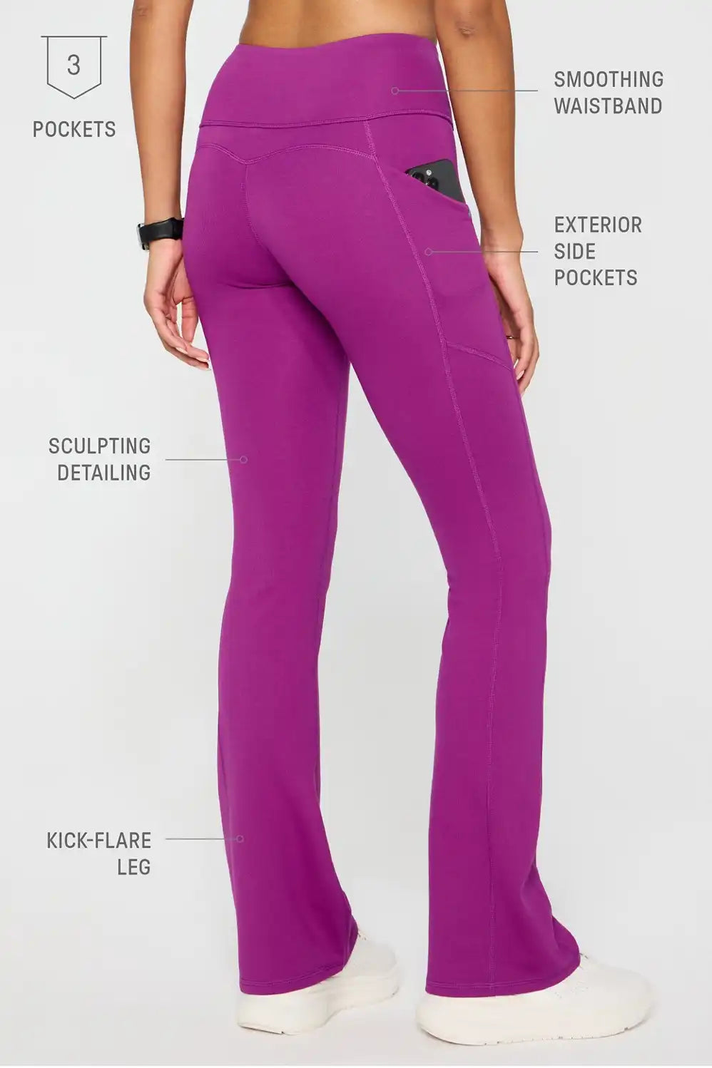 PonteFlex Kick Flare Scrub Legging