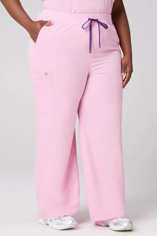 High-Rise Wide Leg Scrub Pant