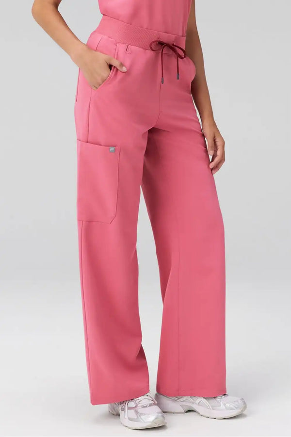 High-Rise Wide Leg Scrub Pant