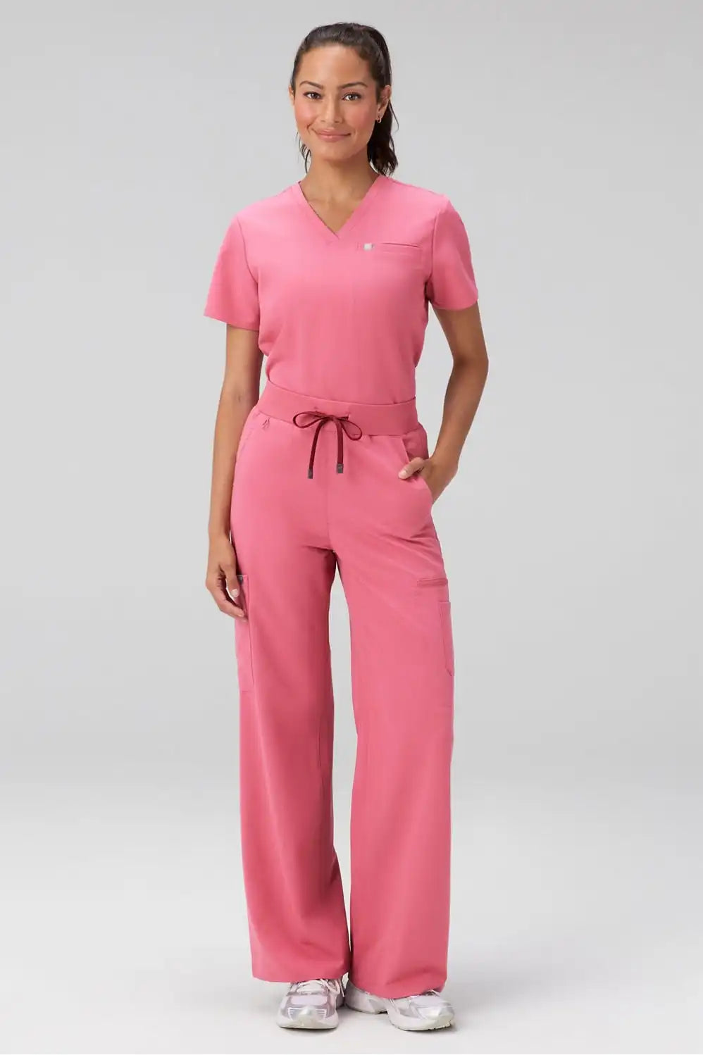 High-Rise Wide Leg Scrub Pant