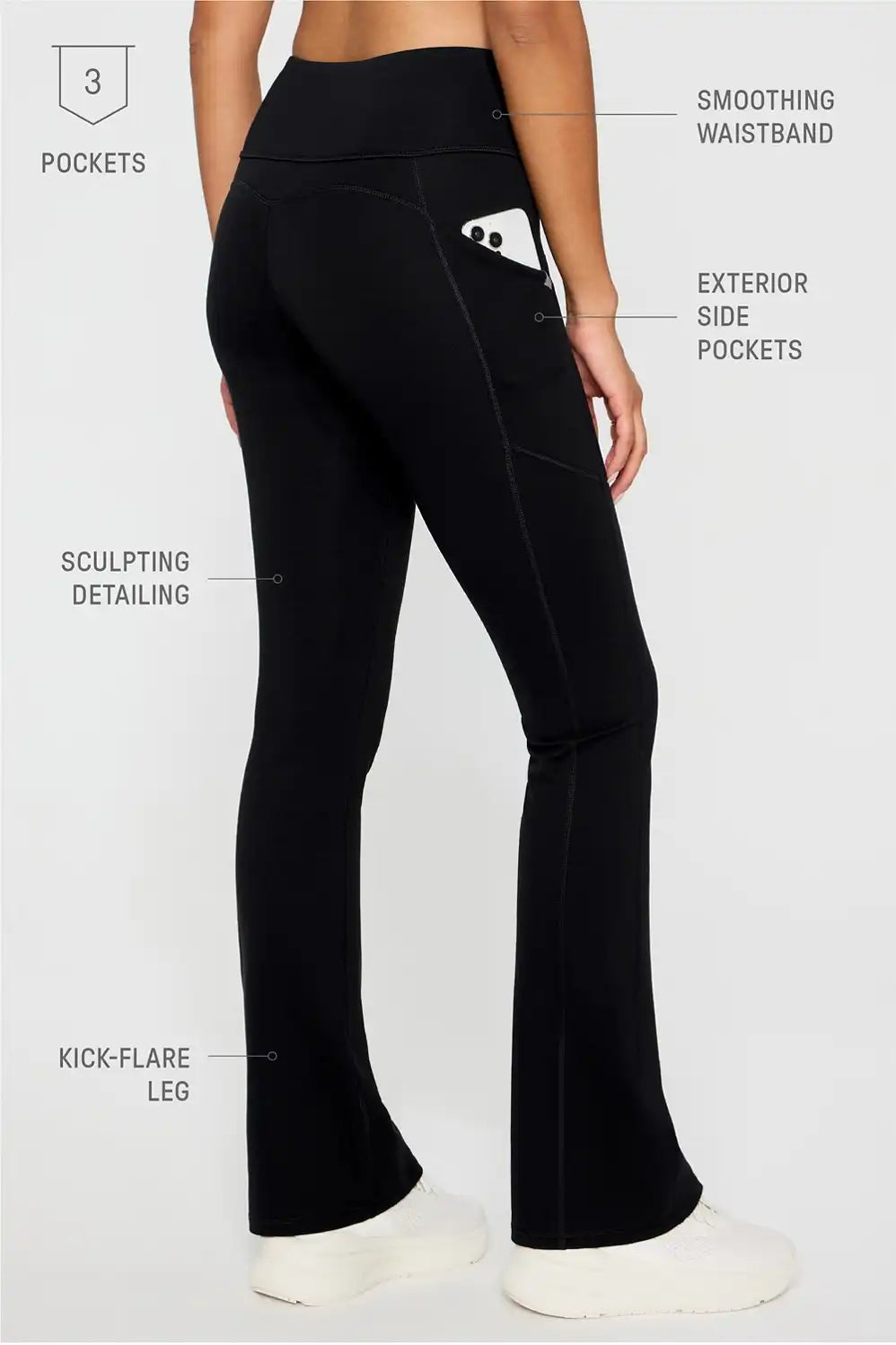 PonteFlex Kick Flare Scrub Legging
