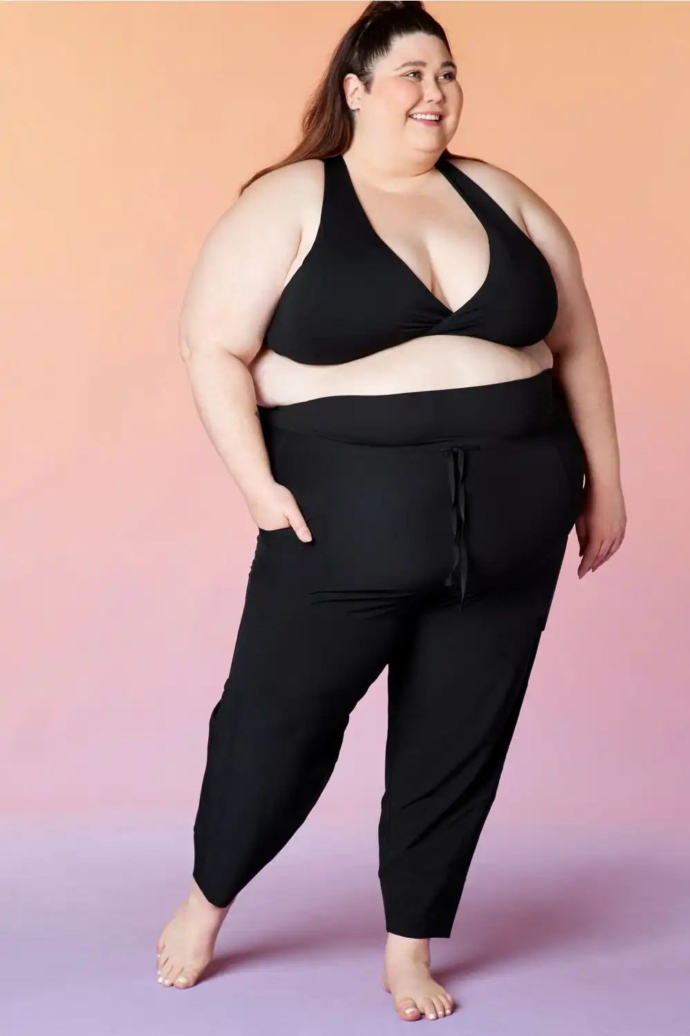 Sleek Knit Drawstring Pant