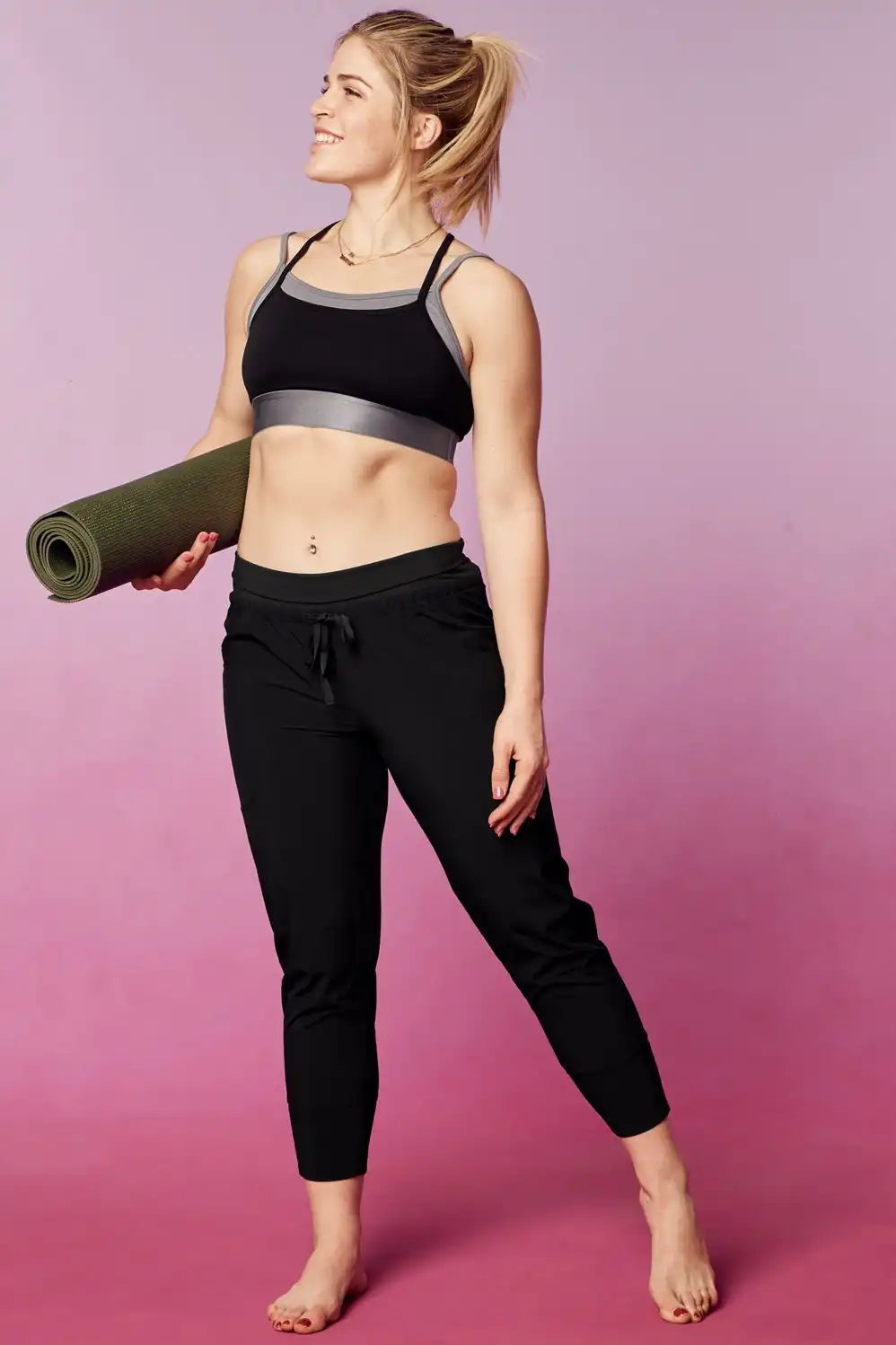 Sleek Knit Drawstring Pant
