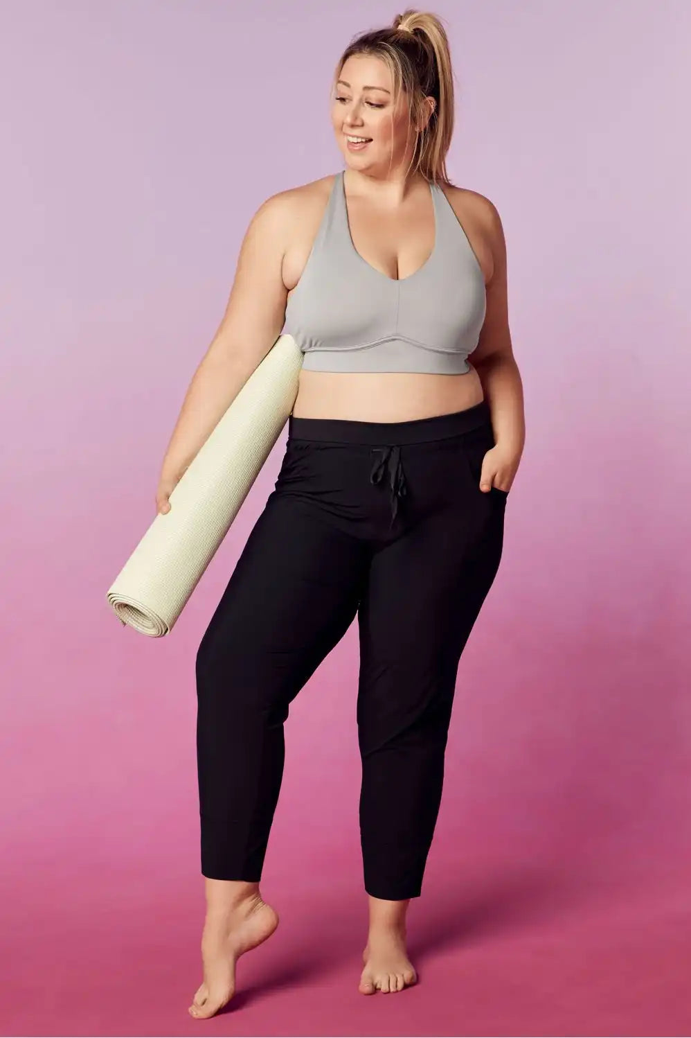 Sleek Knit Drawstring Pant Main image