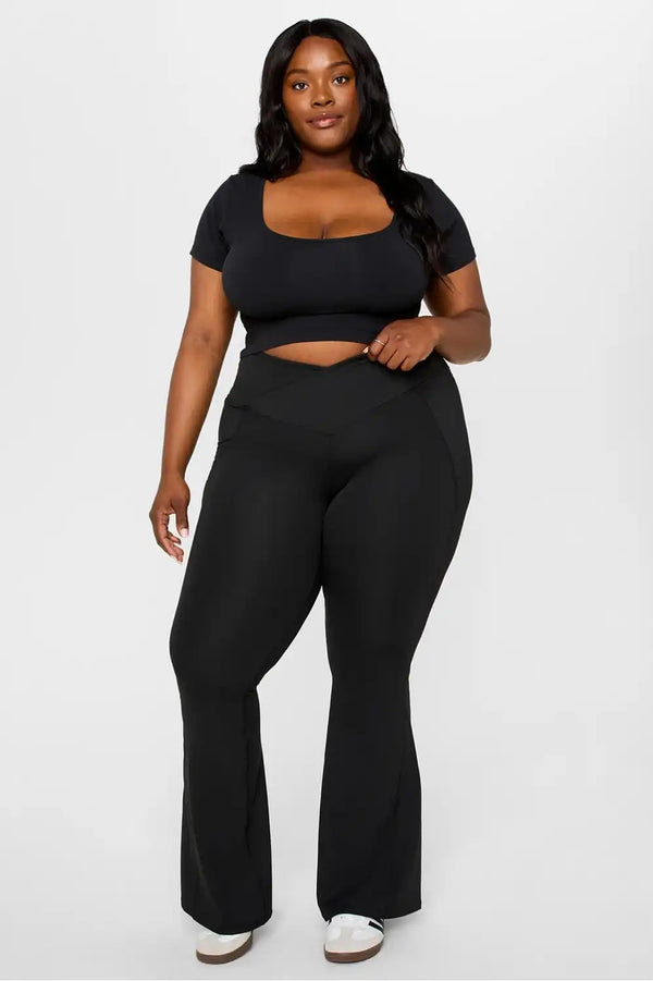 Oasis PureLuxe High-Waisted Crossover Flare
