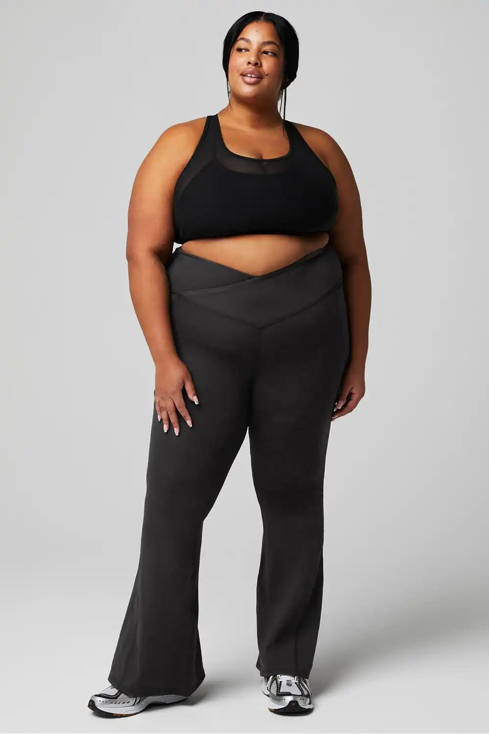 PureLuxe High-Waisted Crossover Flare