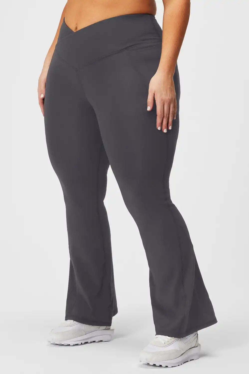 PureLuxe High-Waisted Crossover Flare