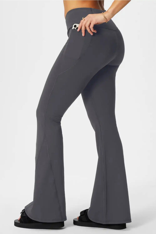 PureLuxe High-Waisted Crossover Flare