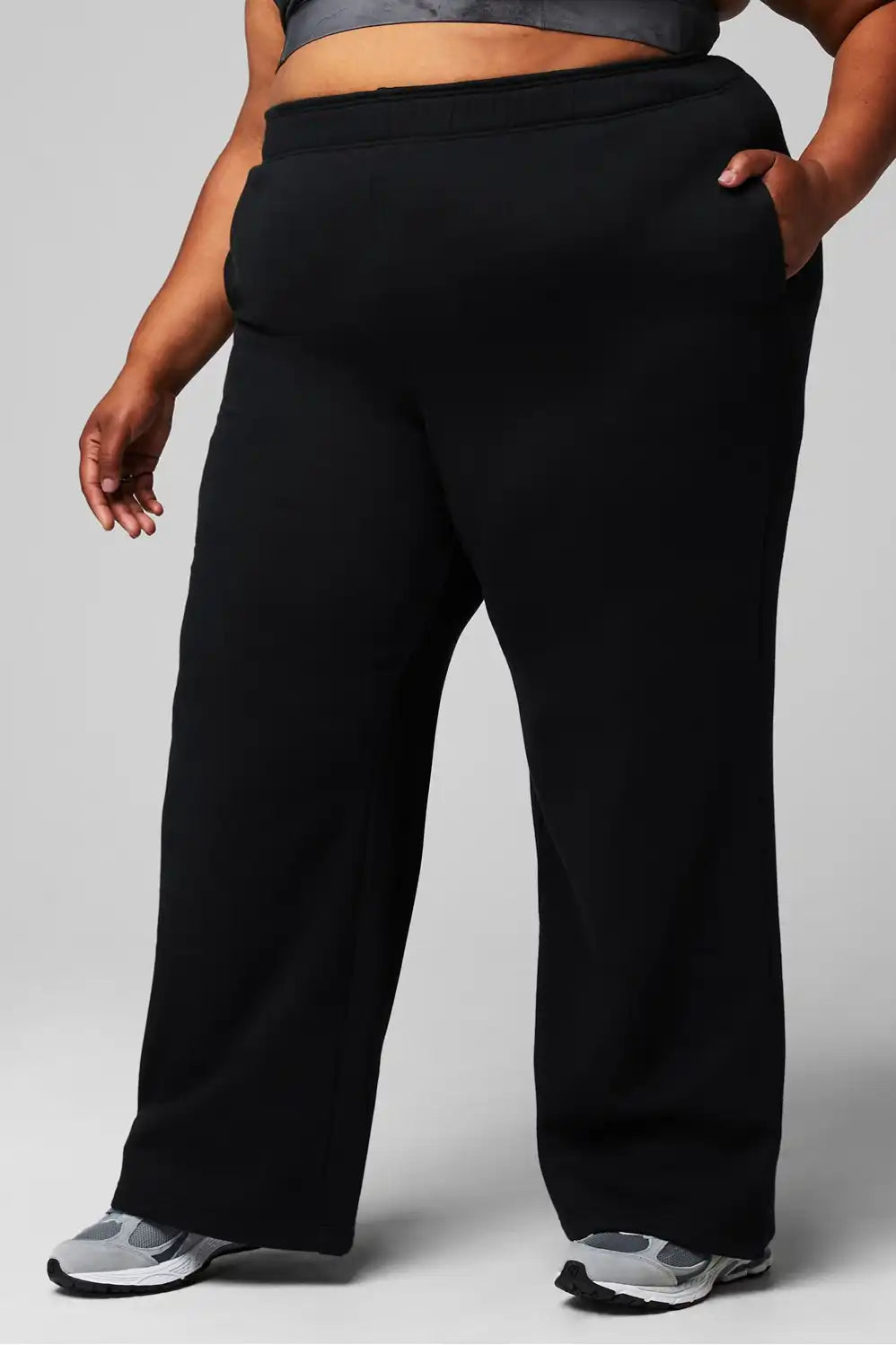Cozy Fleece Wide Leg Sweatpant