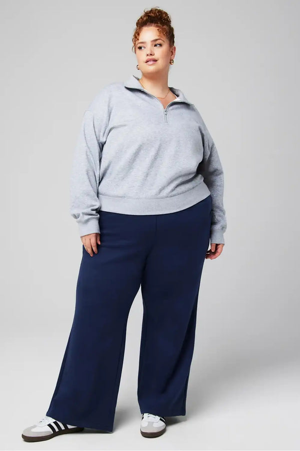Cozy Fleece Wide Leg Sweatpant