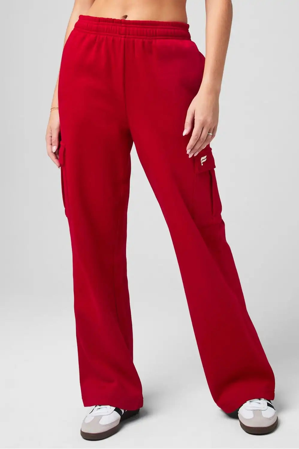 Cozy Fleece Wide Leg Cargo Sweatpant Main image