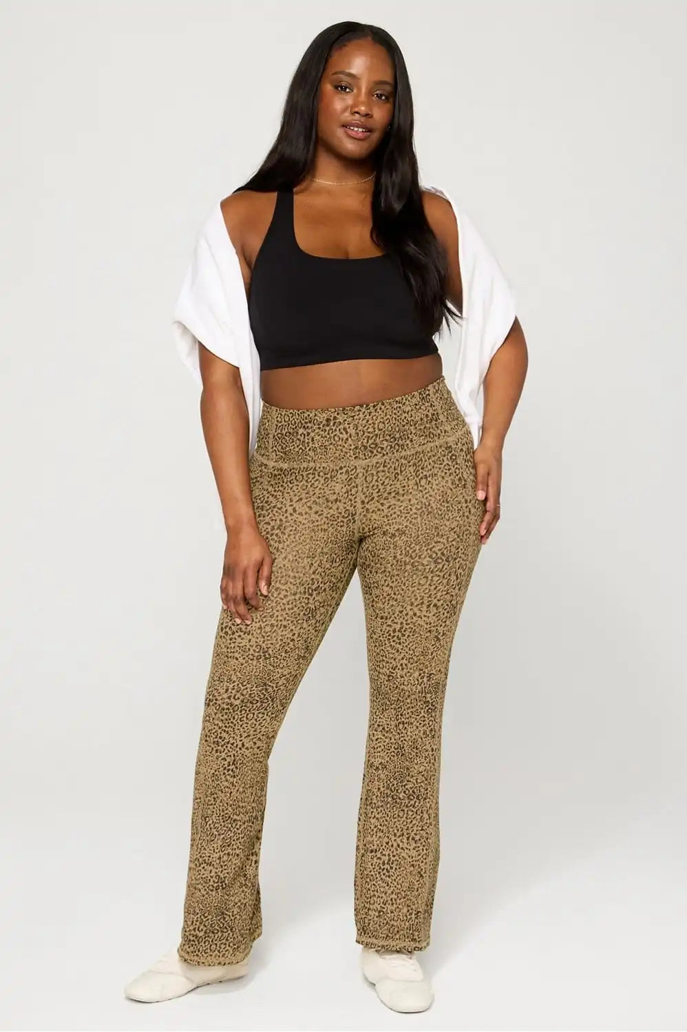 Oasis PureLuxe High-Waisted Pocketed Kick Flare