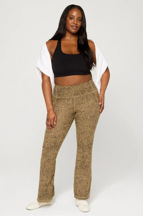 Oasis PureLuxe High-Waisted Pocketed Kick Flare