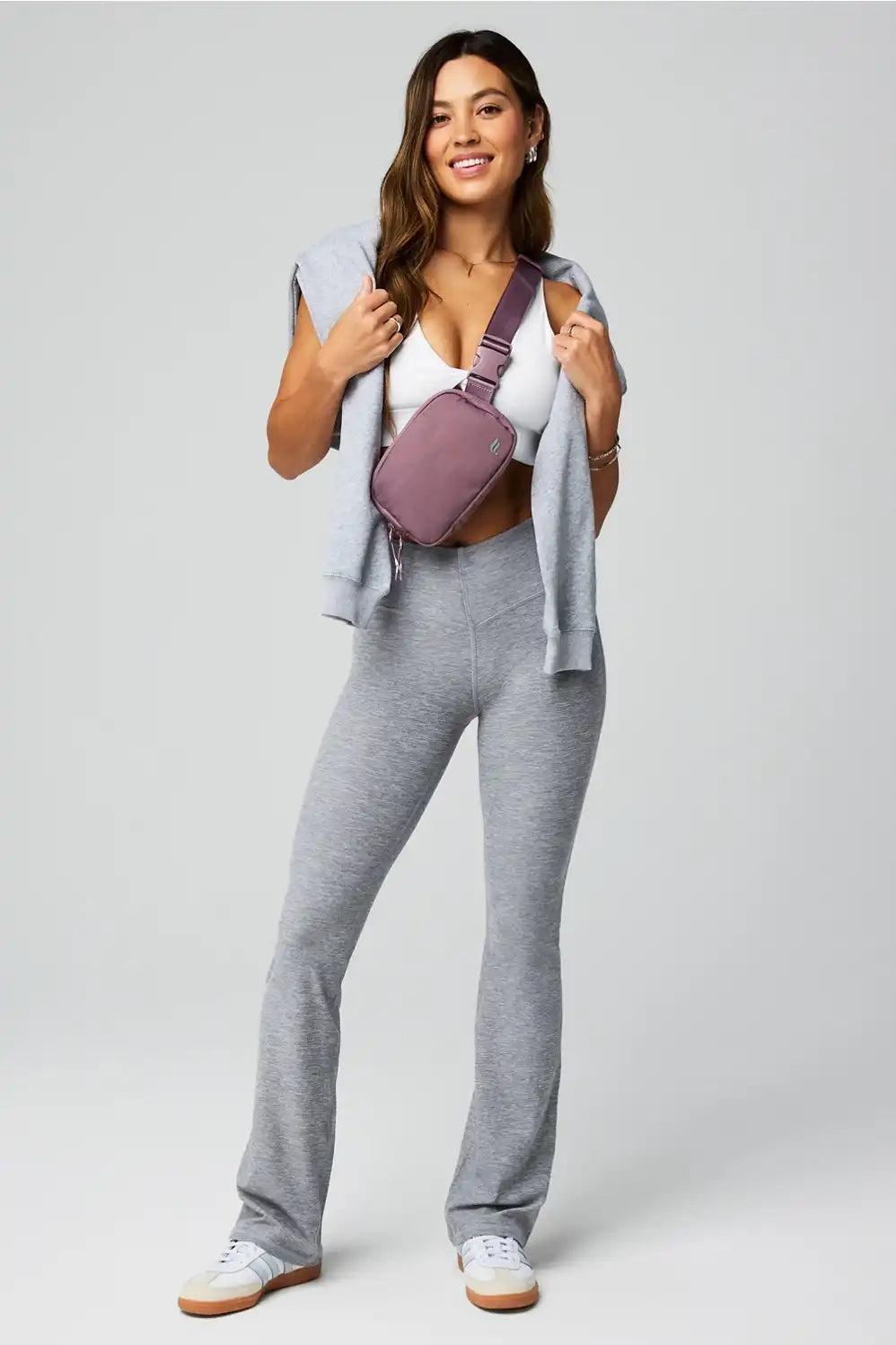 HeatherFlex High-Waisted Mini Flare