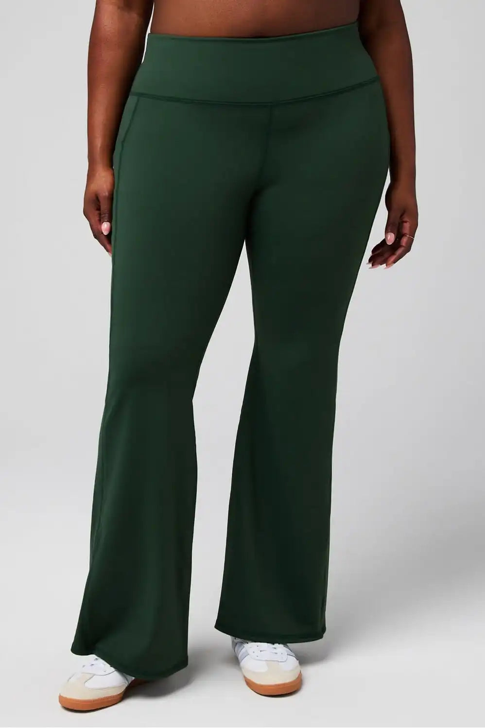 Cold Weather Pocketed High-Waisted Mini Flare