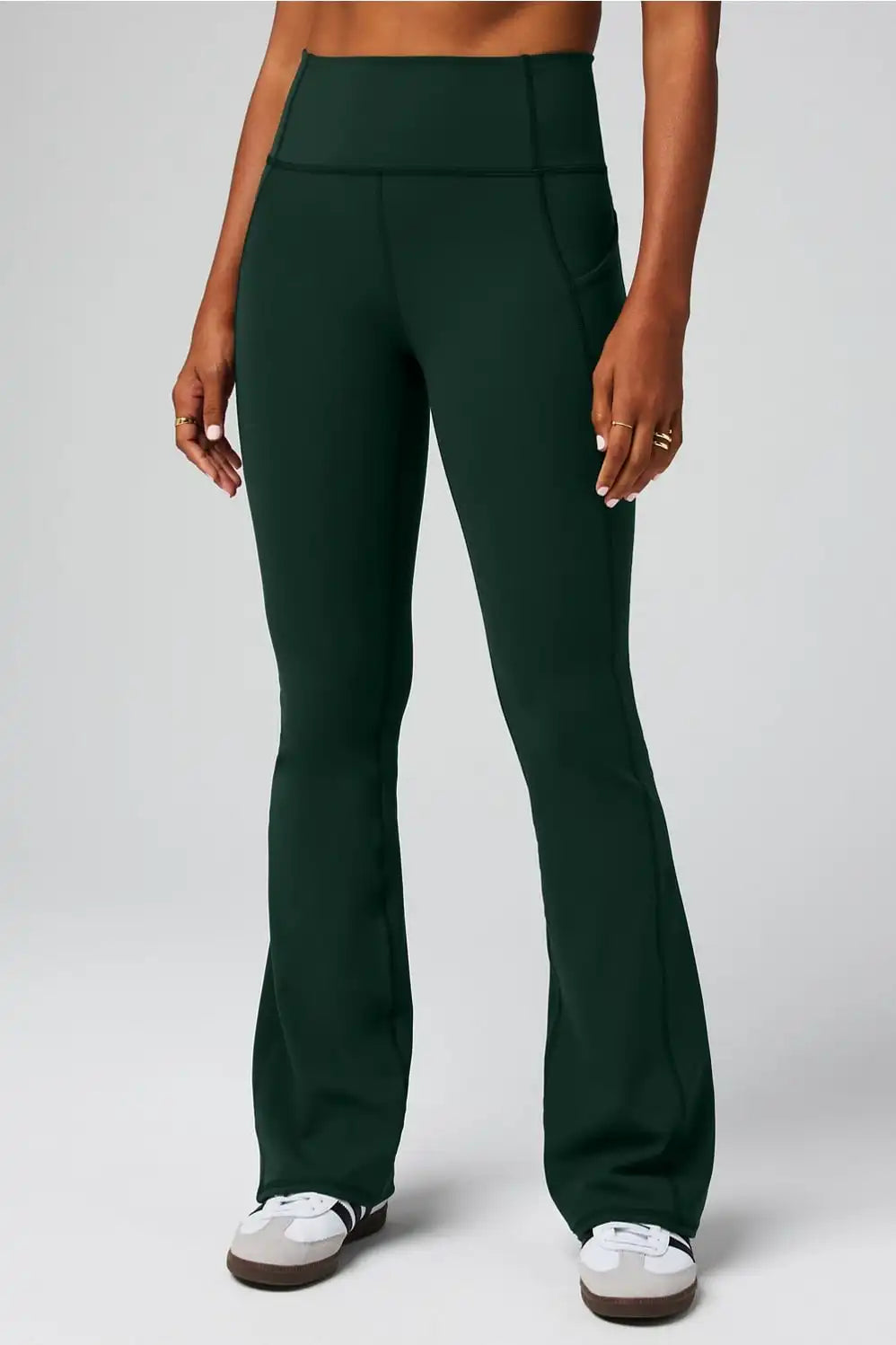 Cold Weather Pocketed High-Waisted Mini Flare Main image