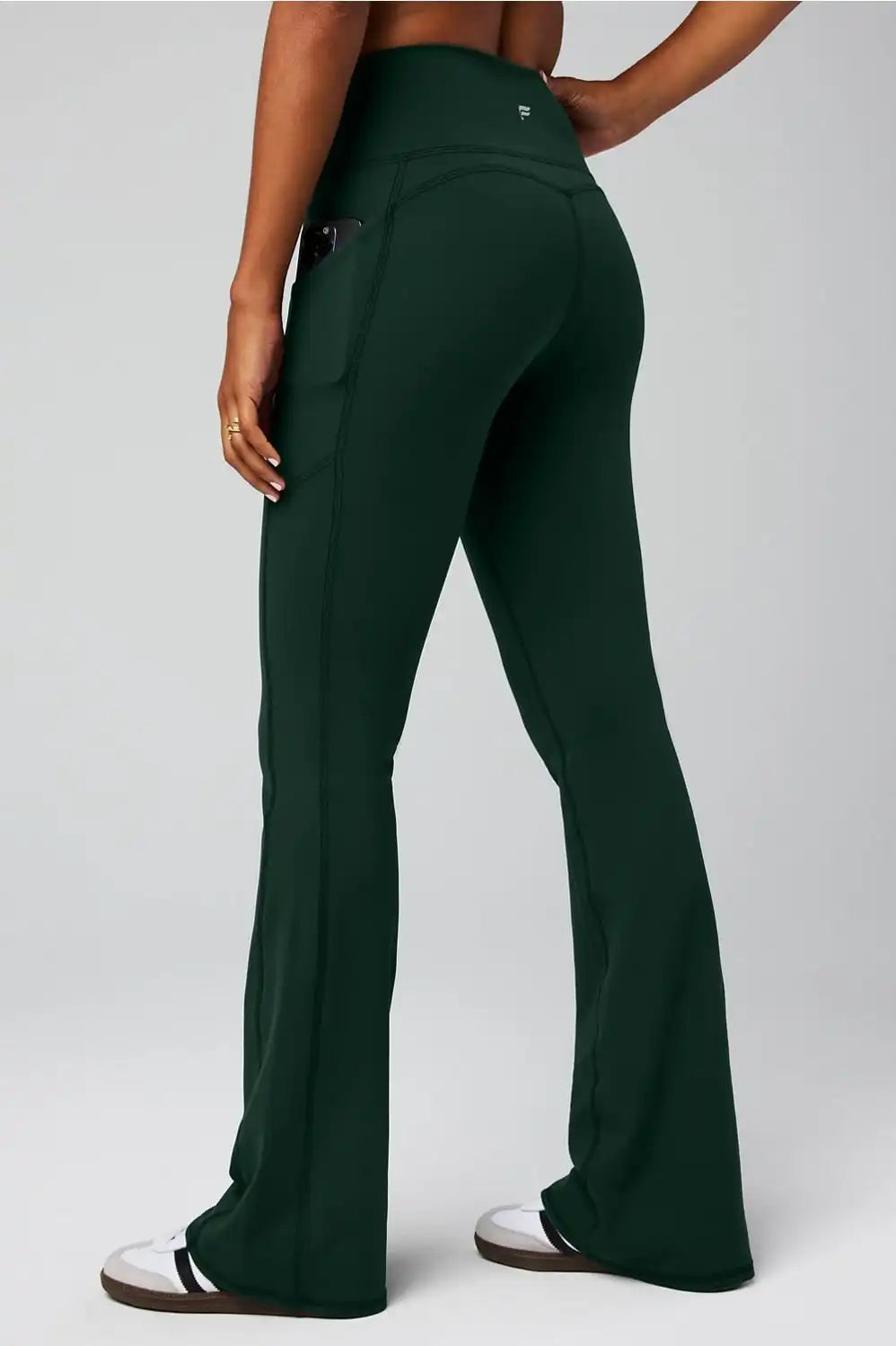Cold Weather Pocketed High-Waisted Mini Flare Secondary image
