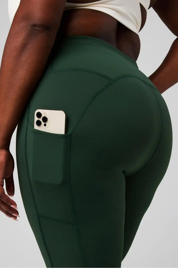 Cold Weather Pocketed High-Waisted Mini Flare