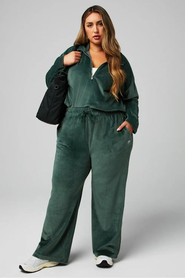 Plush Rib Wide Leg